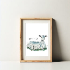 sheep art print