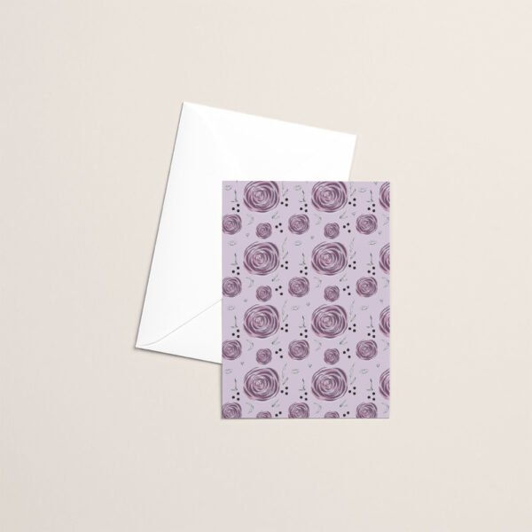 rose pattern card