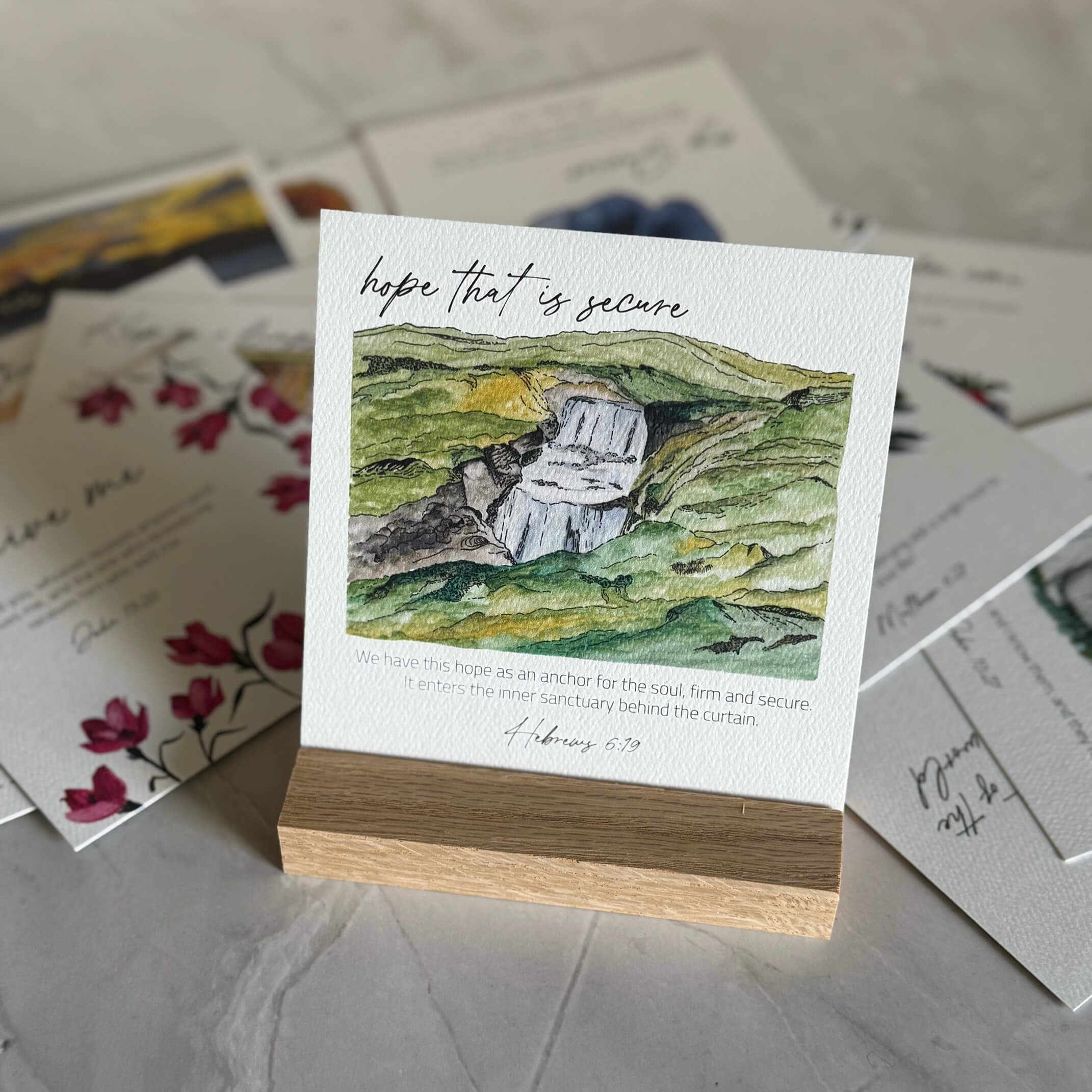 Memory Verse Scripture Cards: Invitations of Jesus - Set of 31 with Oak Stand | Daily Devotional Cards - Image 7